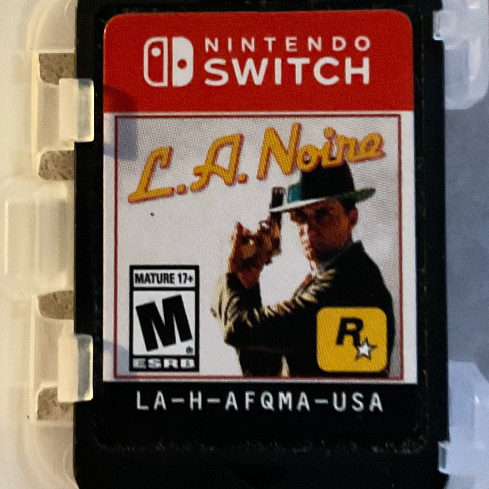 Nintendo Switch L.A. Noire Game Card - Red and Black